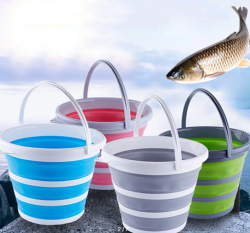 Ведро силиконовое складное круглое 10 л.